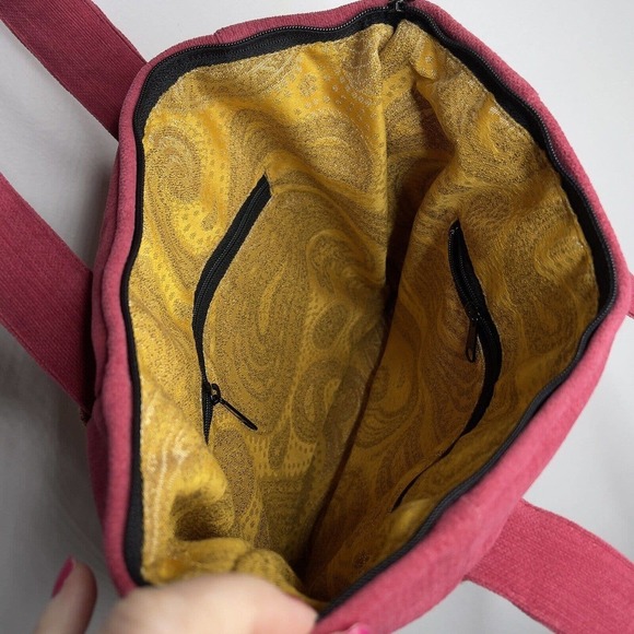 1154 LILL Studio Quilted Fabric Tote Bag 12”x10” - Picture 8 of 10